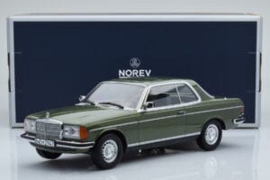 Mercedes 280 CE W123 Coupe Зелен Norev 1:18 183704 Метал — снимка 6 от 6