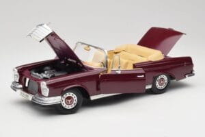 Mercedes 280SE W108 Bordeaux Червен Maisto 1:18 31811 Метал — снимка 2 от 8