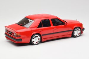 Mercedes 300E W124 6.0 AMG Signal Червен Otto 1:18 OT1104 Смола — снимка 2 от 6