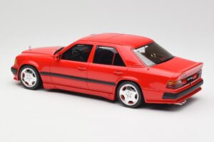 Mercedes 300E W124 6.0 AMG Signal Червен Otto 1:18 OT1104 Смола — снимка 5 от 6