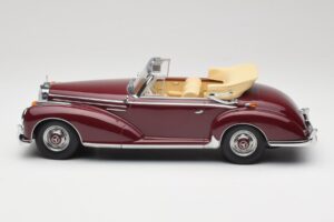 Mercedes 300 SC W188 Кабриолет Тъмночервен KK-Scale 1:18 KKDC180942 Метал — снимка 3 от 6