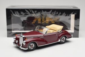 Mercedes 300 SC W188 Кабриолет Тъмночервен KK-Scale 1:18 KKDC180942 Метал — снимка 6 от 6