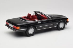 Mercedes 300 SL R107 Черен Norev 1:18 183511 Метал — снимка 3 от 8
