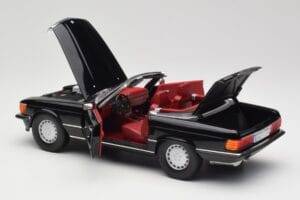 Mercedes 300 SL R107 Черен Norev 1:18 183511 Метал — снимка 5 от 8