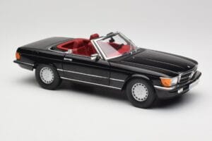 Mercedes 300 SL R107 Черен Norev 1:18 183511 Метал — снимка 6 от 8