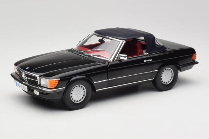 Mercedes 300 SL R107 Черен Norev 1:18 183511 Метал