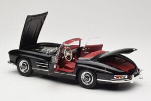 Mercedes 300 SL W198 Roadster Черен Minichamps 1:18 180039036 Метал — снимка 5 от 8
