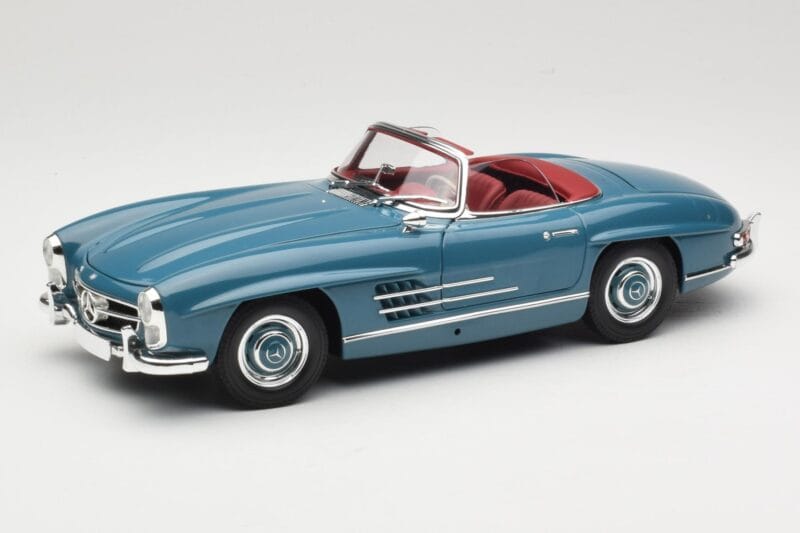 Mercedes 300 SL W198 Roadster Син Minichamps 1:18 180039035 Метал
