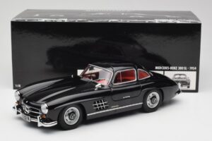 Mercedes 300 SL W198 Черен Minichamps 1:18 180039004 Метал — снимка 8 от 8