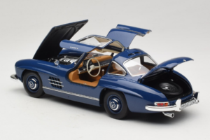 Mercedes 300 SL W198 Син Norev 1:18 183852 Метал — снимка 5 от 8