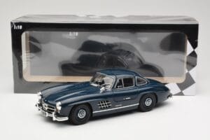 Mercedes 300 SL W198 Gullwing Тъмносин Minichamps 1:18 110037216 Метал — снимка 8 от 8