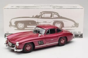 Mercedes 300 SL W198 Огненочервен Minichamps 1:18 180039008 Метал — снимка 8 от 8