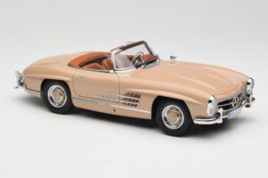 Mercedes 300 SL W198 Roadster Светлокафяв Minichamps 1:18 180039032 Метал — снимка 6 от 8