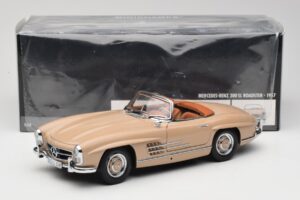 Mercedes 300 SL W198 Roadster Светлокафяв Minichamps 1:18 180039032 Метал — снимка 8 от 8