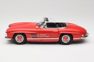 Mercedes 300 SL W198 Roadster Червен С Твърд Покрив Minichamps 1:18 180039041 Метал — снимка 4 от 8