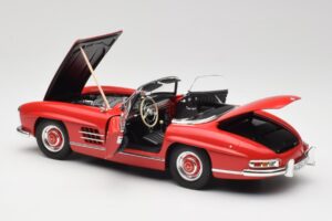 Mercedes 300 SL W198 Roadster Червен С Твърд Покрив Minichamps 1:18 180039041 Метал — снимка 5 от 8