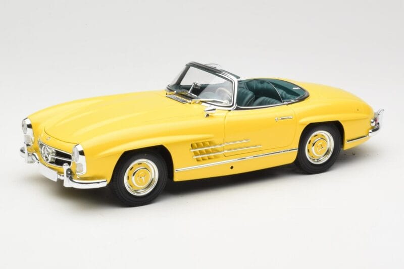 Mercedes 300 SL W198 Roadster Hardtop Signal Yellow Minichamps 1:18 180039044 Метал