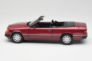 Mercedes 300CE-24 A124 Кабриолет Almandine Червен Металик Norev 1:18 B66040616 Метал — снимка 4 от 8