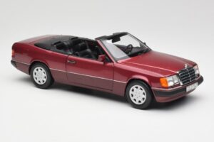 Mercedes 300CE-24 A124 Кабриолет Almandine Червен Металик Norev 1:18 B66040616 Метал — снимка 6 от 8