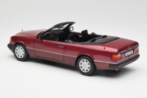 Mercedes 300CE-24 A124 Кабриолет Almandine Червен Металик Norev 1:18 B66040616 Метал — снимка 7 от 8
