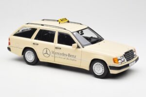 Mercedes 300D S124 T-Model Светла Слонова Кост Taxi Дилърско Издание Norev 1:18 B66040702 Метал — снимка 6 от 8