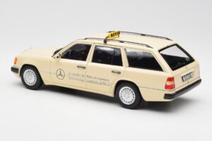 Mercedes 300D S124 T-Model Светла Слонова Кост Taxi Дилърско Издание Norev 1:18 B66040702 Метал — снимка 7 от 8