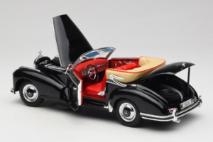Mercedes 300S W188 Roadster Черен Welly 1:18 801-3271398 Метал — снимка 5 от 8