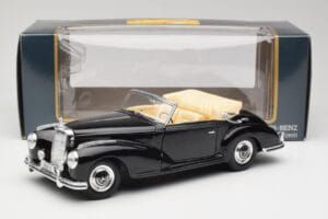 Mercedes 300SC W188 Obsidian Черен Maisto 1:18 806B Метал — снимка 8 от 8