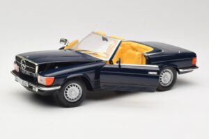 Mercedes 350 SL R107 Тъмносин Sun Star 1:18 MB003 Метал — снимка 2 от 8