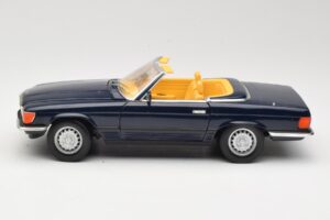 Mercedes 350 SL R107 Тъмносин Sun Star 1:18 MB003 Метал — снимка 4 от 8
