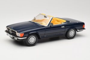 Mercedes 350 SL R107 Тъмносин Sun Star 1:18 MB003 Метал