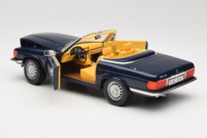 Mercedes 350 SL R107 Тъмносин Sun Star 1:18 MB003 Метал — снимка 5 от 8