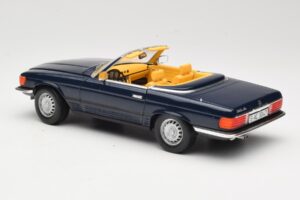 Mercedes 350 SL R107 Тъмносин Sun Star 1:18 MB003 Метал — снимка 7 от 8