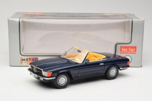 Mercedes 350 SL R107 Тъмносин Sun Star 1:18 MB003 Метал — снимка 8 от 8