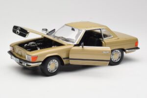 Mercedes 350 SL R107 Златен Sun Star 1:18 MB004 Метал — снимка 2 от 8