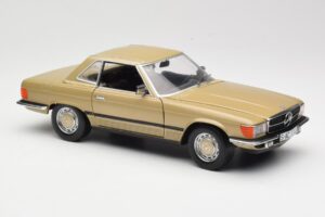 Mercedes 350 SL R107 Златен Sun Star 1:18 MB004 Метал — снимка 6 от 8