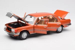 Mercedes 450 SEL 6.9 W116 Оранжев Metallic Norev 1:18 183459 Метал — снимка 2 от 8