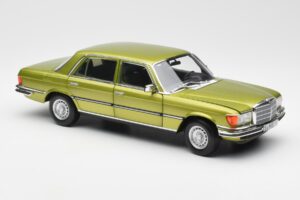Mercedes 450 SEL W116 Citrus Зелен Дилърско Издание Norev 1:18 B66040683 Метал — снимка 6 от 8