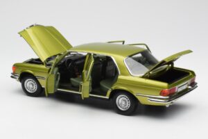 Mercedes 450 SEL W116 Citrus Зелен Дилърско Издание Norev 1:18 B66040683 Метал — снимка 5 от 8