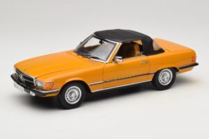 Mercedes 450 SL R107 Cayenne Orange Norev 1:18 183350 Метал — снимка 3 от 10