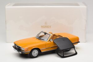 Mercedes 450 SL R107 Cayenne Orange Norev 1:18 183350 Метал — снимка 10 от 10