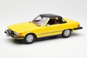 Mercedes 450SL R107 Жълт US Version Norev 1:18 183727 Метал — снимка 3 от 9
