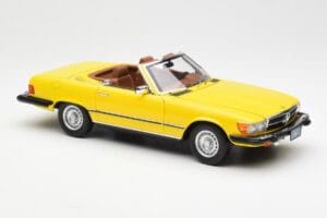 Mercedes 450SL R107 Жълт US Version Norev 1:18 183727 Метал — снимка 7 от 9