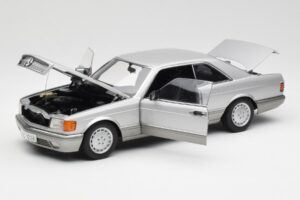 Mercedes 500 SEC C126 Сребрист AUTOart 1:18 76212 Метал — снимка 2 от 8