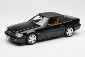 Mercedes SL 500 R129 Черен Norev 1:18 183750 Метал — снимка 3 от 10