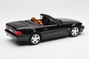 Mercedes SL 500 R129 Черен Norev 1:18 183750 Метал — снимка 4 от 10