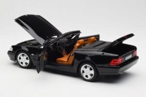 Mercedes SL 500 R129 Черен Norev 1:18 183750 Метал — снимка 7 от 10