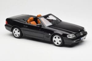 Mercedes SL 500 R129 Черен Norev 1:18 183750 Метал — снимка 8 от 10