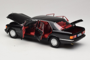 Mercedes 560 SEL W126 Черен С Червен Интериор Norev 1:18 183788 Метал — снимка 7 от 8