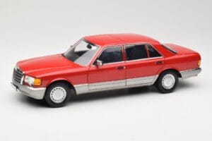 Mercedes 560 SEL W126 Червен Norev 1:18 183463 Метал